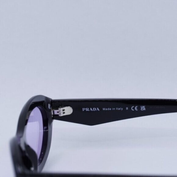 🕶️ New Prada PR26ZS 16K40J Sunglasses Black Frame, Violet Lenses - Picture 7 of 11